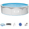 Стальной бассейн BESTWAY HYDRIUM 460х120см, 17430л + песочный ф/насос 5678 л/ч, лестница, тент, подстилка 56384 BW